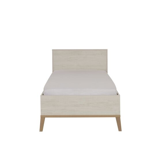 Alika Κρεβάτι Μονό 99x210x86εκ. ( για Στρώμα 90x200εκ. ) Whitewashed Chestnut/beech