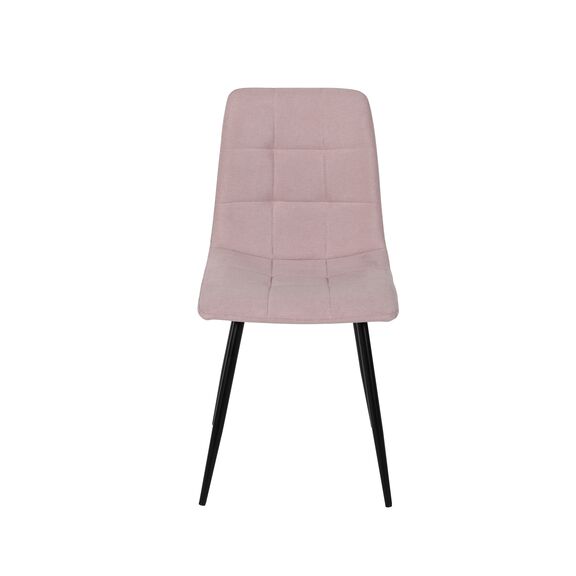Amelia Καρέκλα Μεταλλική Επενδεδυμένη με Ύφασμα Dusty Pink 46x57x87εκ.