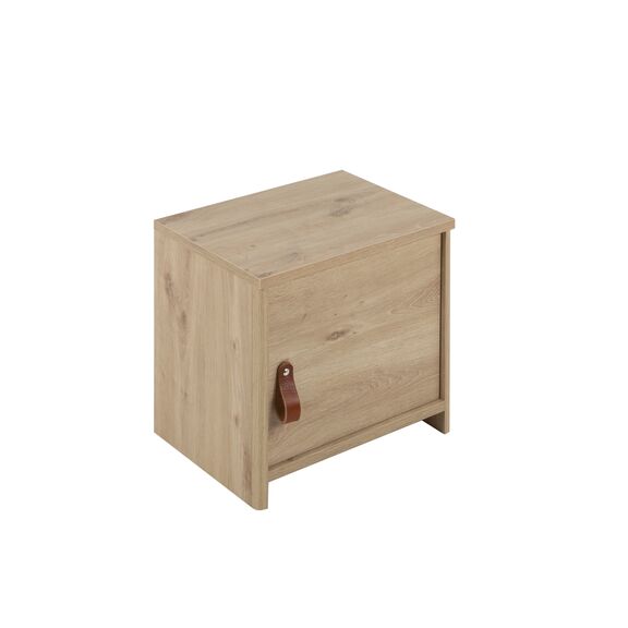 Arthus Κομοδίνο 40x30x36εκ.  Δρυς Artisan με ένα Ντουλάπι