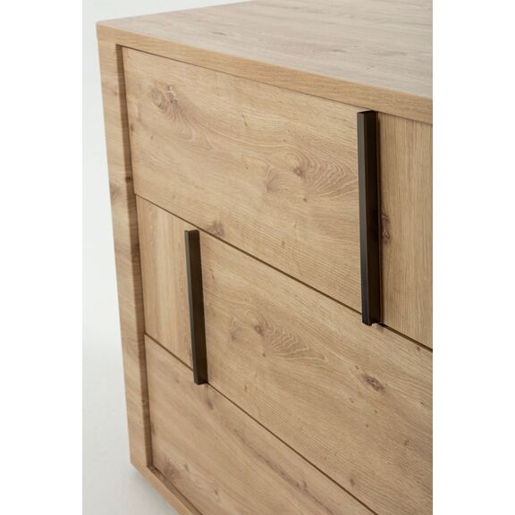 Confidence Συρταριέρα με 3 Συρτάρια  121x 45x80εκ. Artisan oak