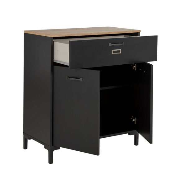 Manchester Ντουλάπι Αποθήκευσης - Κονσόλα  81x41x90εκ. Helvezia oak / Black