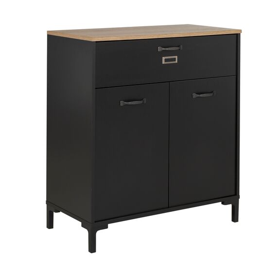 Manchester Ντουλάπι Αποθήκευσης - Κονσόλα  81x41x90εκ. Helvezia oak / Black