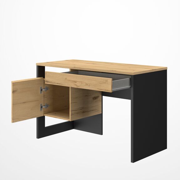 Russel Γραφείο 119x54x75εκ. Helvezia oak / Black