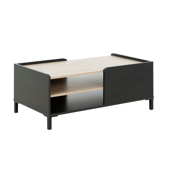 Amsterdam Τραπεζάκι Σαλονιού 106x60x42εκ. Natural Chestnut / Black