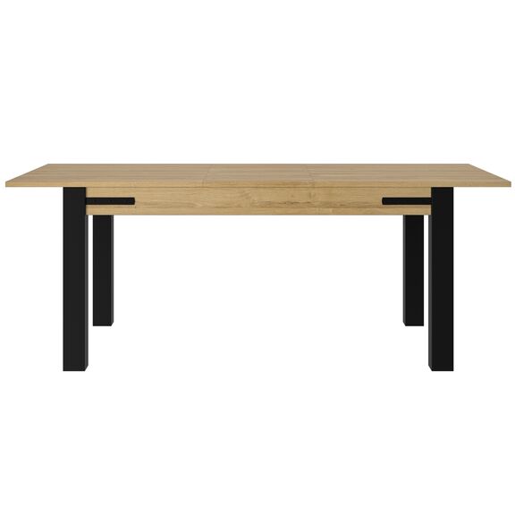 Cork Τραπέζι Επεκτεινόμενο 160/205x90x77εκ. Golden oak / Μαύρο