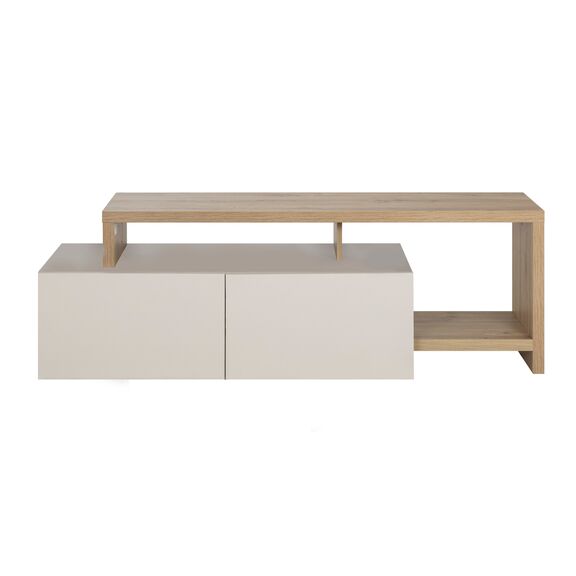 Craft Έπιπλο Τηλεόρασης με 2 Πόρτες 155/136x45/36x50/33εκ. Artisan oak / Grege