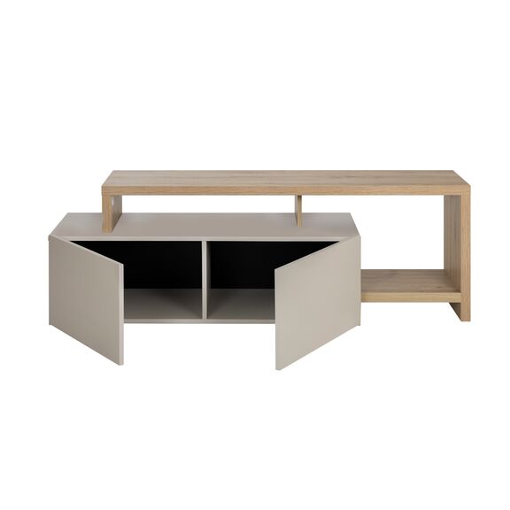 Craft Έπιπλο Τηλεόρασης με 2 Πόρτες 155/136x45/36x50/33εκ. Artisan oak / Grege