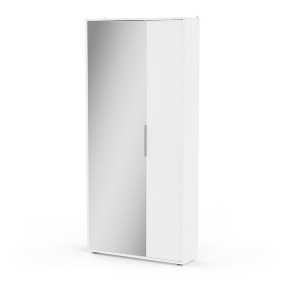 Ebony Παπουτσοθήκη 83x24x178εκ. Matt White