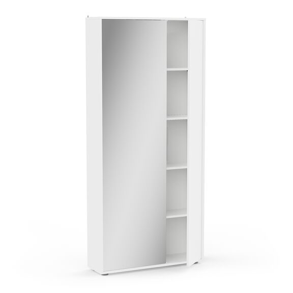 Ebony Παπουτσοθήκη 83x24x178εκ. Matt White