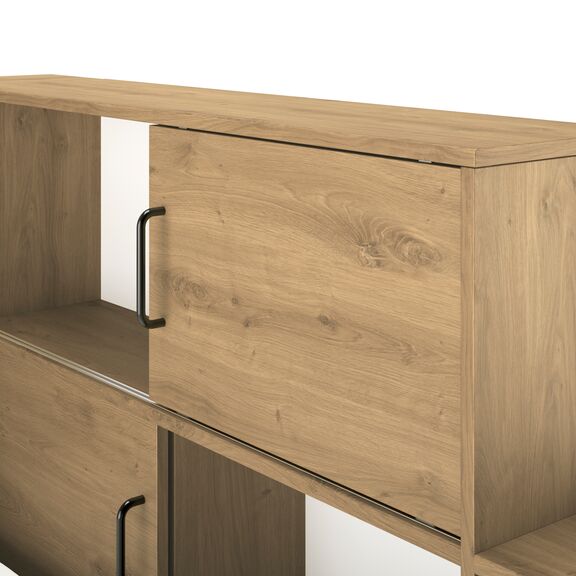 Erwan Κρεβάτι Μονό 120x221εκ. ( για Στρώμα 90x200εκ. ) Artisan oak με Αποθηκευτικό Συρτάρι