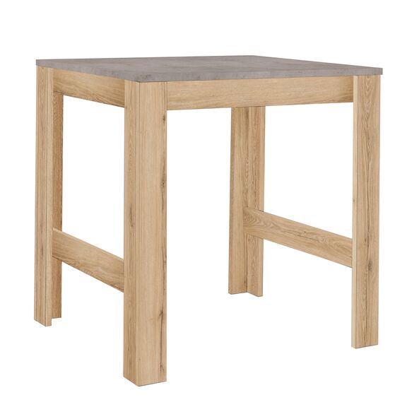 Exit Τραπέζι Ψηλό Επεκτεινόμενο 91(131)x80x95εκ. Helvezia Oak/beton