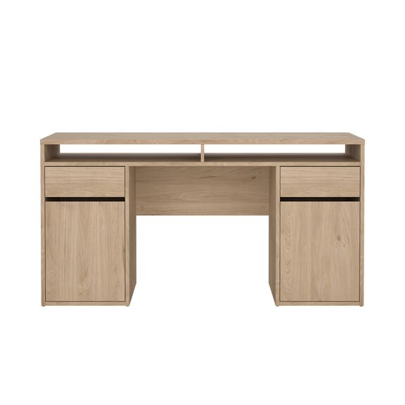 Function Plus Γραφείο με 2 Ντουλάπια και 2 Συρτάρια 149x48x77,4εκ. Jackson Hickory
