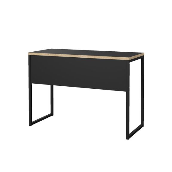 Function Plus Γραφείο με 1 Συρτάρι 110x48,4x76,8εκ. Μαύρο /  Δρυς