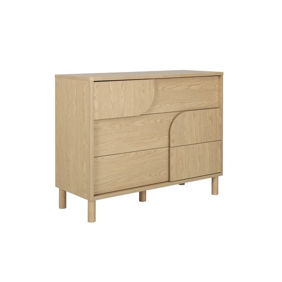 Galys Συρταριέρα με 3 Συρτάρια 116x47x92εκ. Rookwood oak