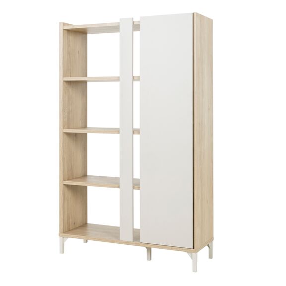 Lenk Βιβλιοθήκη με μια Πόρτα 100x36x161εκ. Natural oak - Grege