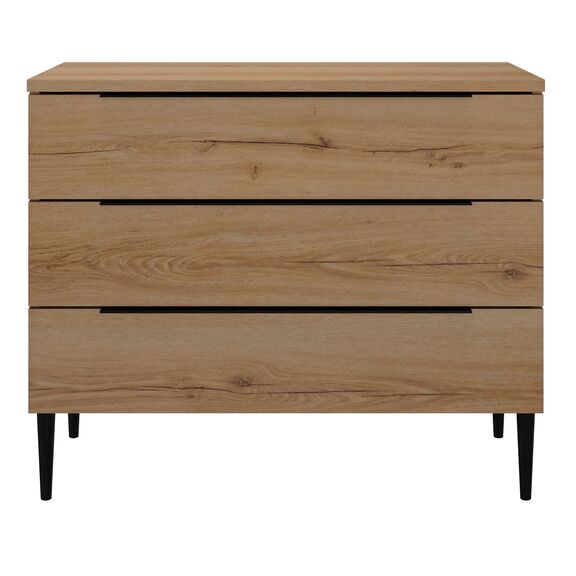 Lucian Συρταριέρα με 3 Συρτάρια 95x45x78εκ. Helvezia oak