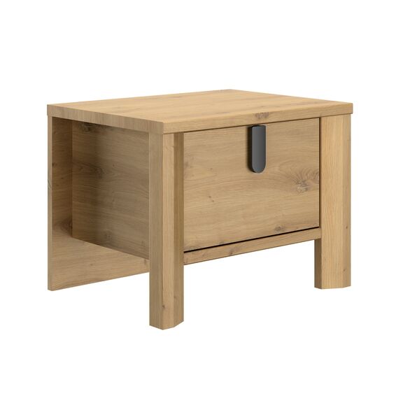 Lugano Κομοδίνο με ένα Συρτάρι 49x38x37εκ. Artisan oak