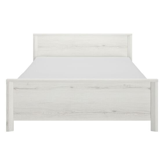 Lugano Κρεβάτι Διπλό 209x146x80εκ. ( για Στρώμα 140x190εκ. ή 140x200εκ. )  Whitewashed oak