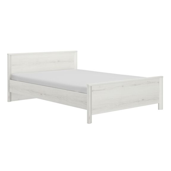 Lugano Κρεβάτι Διπλό 209x146x80εκ. ( για Στρώμα 140x190εκ. ή 140x200εκ. )  Whitewashed oak
