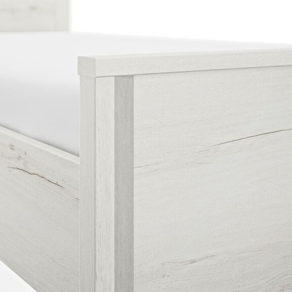 Lugano Κρεβάτι Διπλό 209x146x80εκ. ( για Στρώμα 140x190εκ. ή 140x200εκ. )  Whitewashed oak