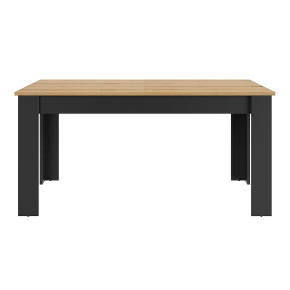 Manchester Τραπέζι Επεκτεινόμενο 160/200x90x77εκ. Helvezia oak / Black