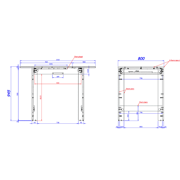 Exit Τραπέζι Ψηλό Επεκτεινόμενο 91(131)x80x95εκ. Helvezia Oak/beton
