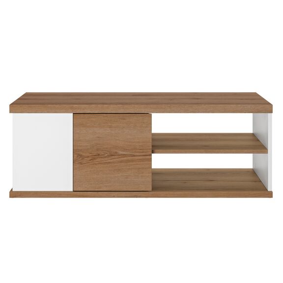Otello Τραπεζάκι Σαλονιού 110x60x40εκ. Helvezia oak / Λευκ΄ό