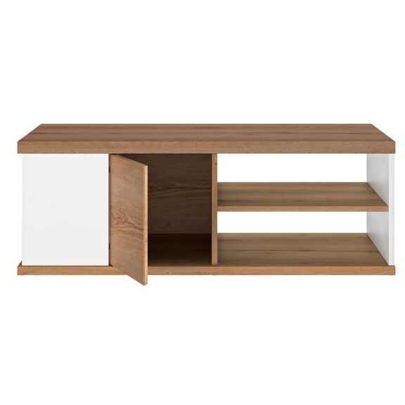 Otello Τραπεζάκι Σαλονιού 110x60x40εκ. Helvezia oak / Λευκ΄ό