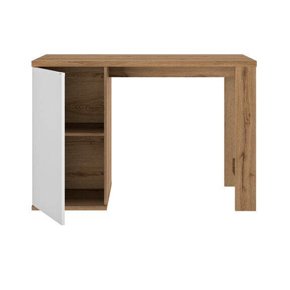 Otello Τραπέζι Ψηλό bar 136x60x91εκ. Helvezia oak / Λευκό