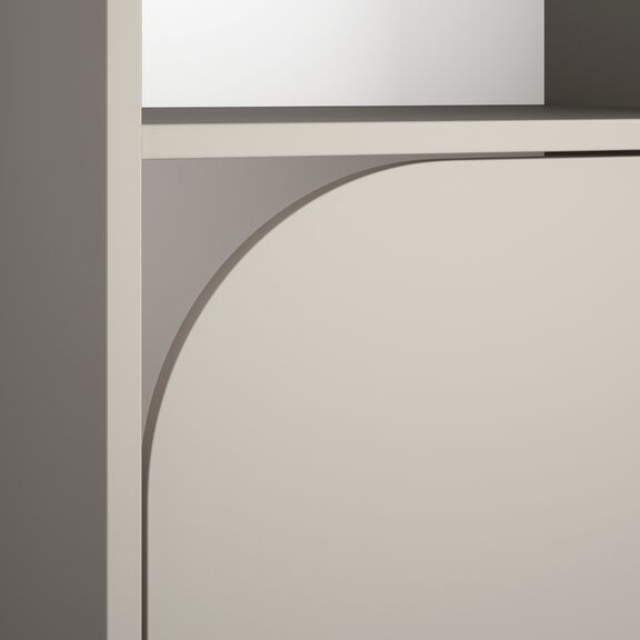 Ritmo Βιβλιοθήκη με 2 Πόρτες 45x40x200εκ. Grege