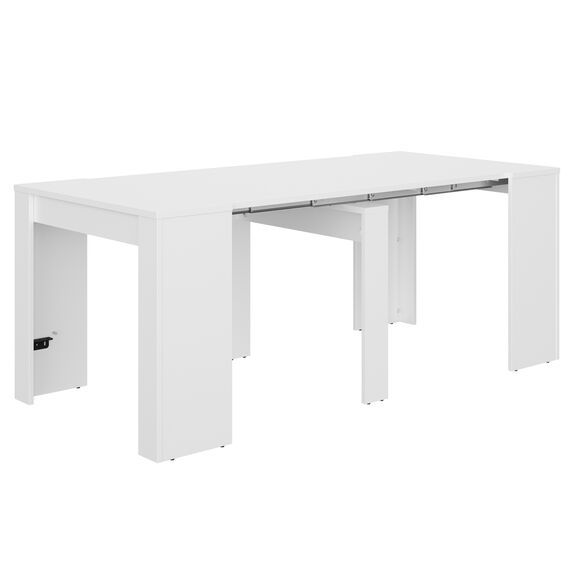 Silva Επεκτεινόμενο Τραπέζι - Κονσόλα 58/103/148/193x90x77 εκ. Λευκό