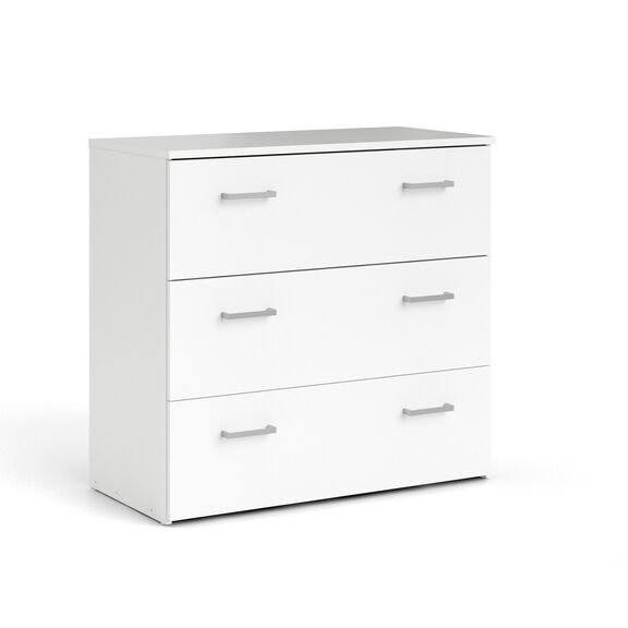 Space Συρταριέρα με 3 Συρτάρια 74,1x35,95x69,9εκ. Λευκό