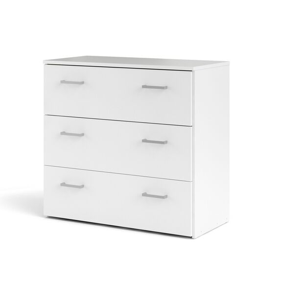 Space Συρταριέρα με 3 Συρτάρια 74,1x35,95x69,9εκ. Λευκό