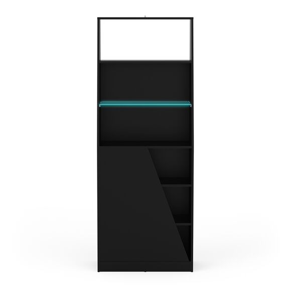 Venom Βιβλιοθήκη Gaming 72x34x185εκ. Μαύρο