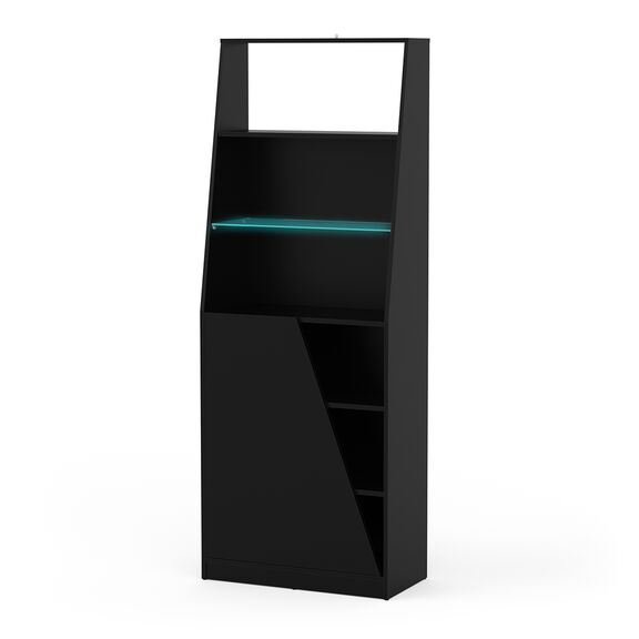 Venom Βιβλιοθήκη Gaming 72x34x185εκ. Μαύρο