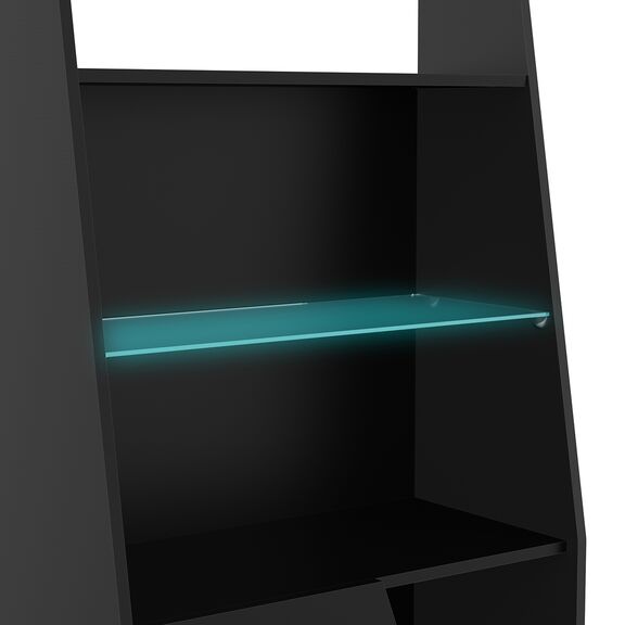 Venom Βιβλιοθήκη Gaming 72x34x185εκ. Μαύρο