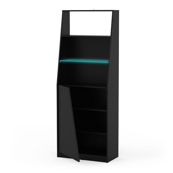 Venom Βιβλιοθήκη Gaming 72x34x185εκ. Μαύρο