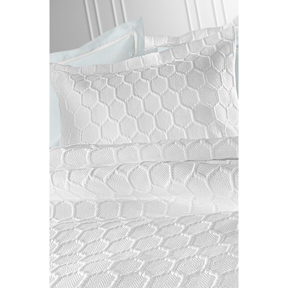 Σετ 3τμχ Κουβερλί Hive White 250x240 guy Laroche  100% Microsatin
