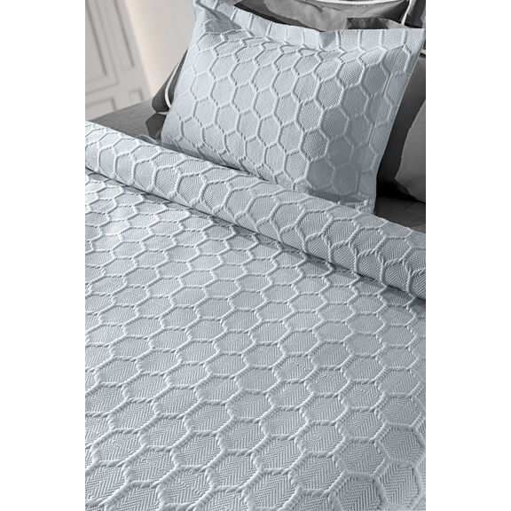 Σετ 3τμχ Κουβερλί Hive Silver 250x240 guy Laroche  100% Microsatin