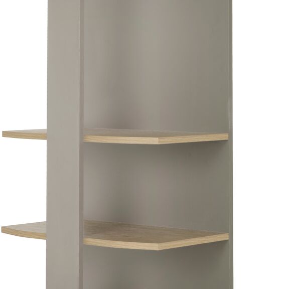 Auriol Ανοιχτή Ντουλάπα 54x35x183εκ. Rookwood oak / Grege