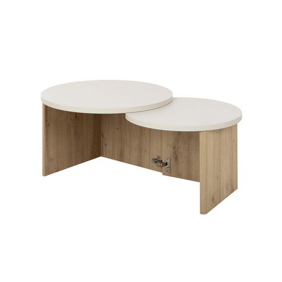 Eclypse Τραπεζάκι Σαλονιού 96x60x38/35εκ. Artisan oak / Grege