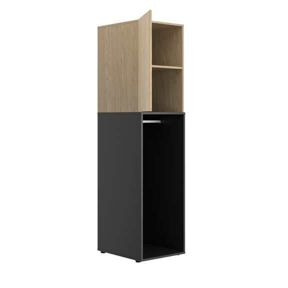 Nael Ντουλάπα με 1 Πόρτα 100x60x200εκ.  Rookwood oak