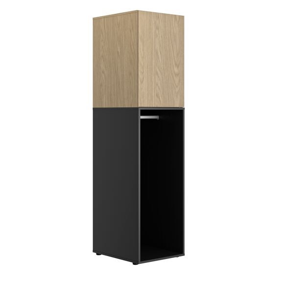 Nael Ντουλάπα με 1 Πόρτα 100x60x200εκ.  Rookwood oak