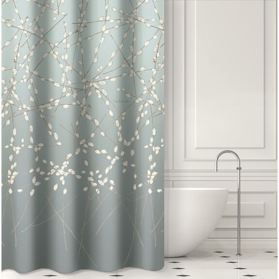 Κουρτίνα Μπάνιου Emilia Aqua180x185 guy Laroche Turquoise 100% Polyester, Water Repellant