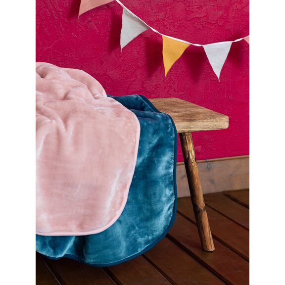 Κουβέρτα Βελουτέ Μονή 160x220 Coperta - Pink