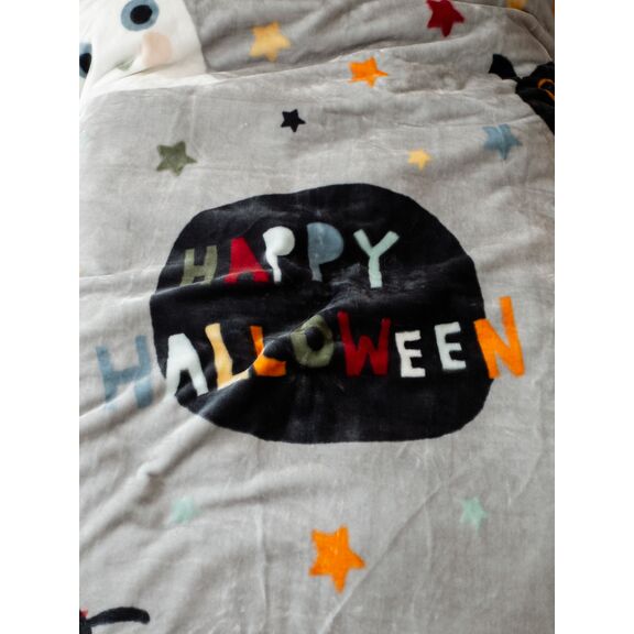 Κουβέρτα Βελουτέ Μονή 160x220 - Happy Halloween