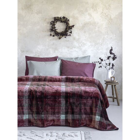 Κουβέρτα Βελουτέ Μονή 160x220 - Cozy
