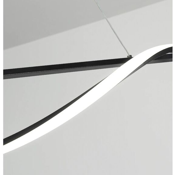 Se led 100 Ondas Pendant Black 23w 3cct 2 Years Warranty