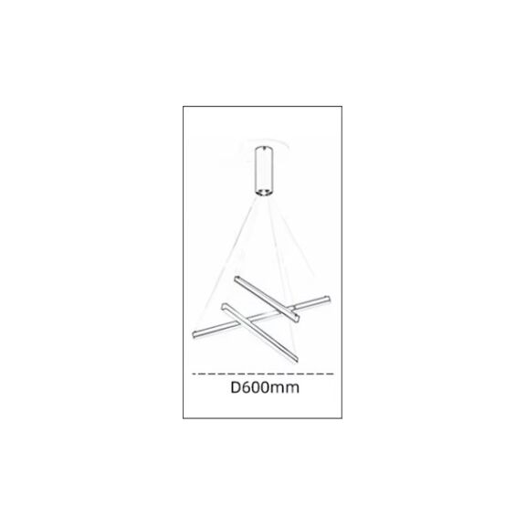 Se led 30 Beatrice Black  Pendant 60x16x8cm 30w Ip20 3cct 2 Years Warranty