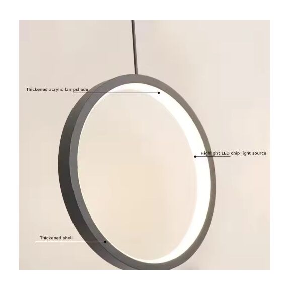 Se led 10 Aina Black Pendant 22x22cm 10w Ip20 3cct 2 Years Warranty